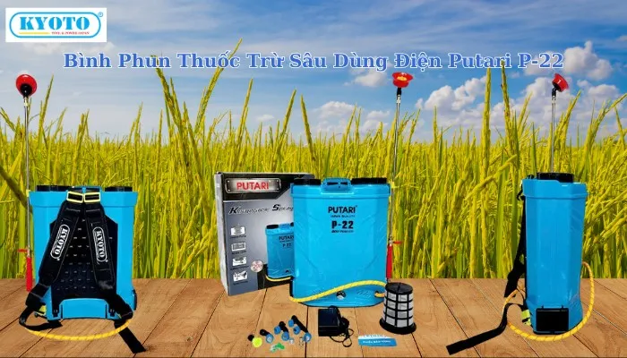 Bình phun thuốc trừ sâu bằng điện Putari P-22