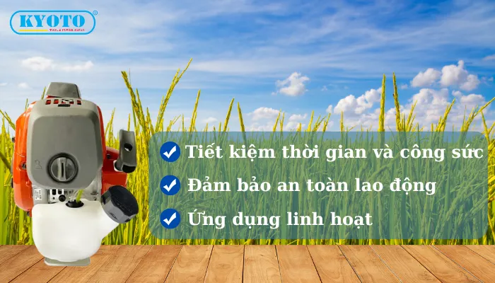 Những lợi ích to lớn khi sử dụng máy cắt cỏ 543rs